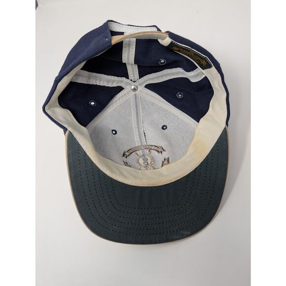 The Old Course St Andrews Links Blue Yellow Hat Links Collection Adjustable VTG - Picture 6 of 7